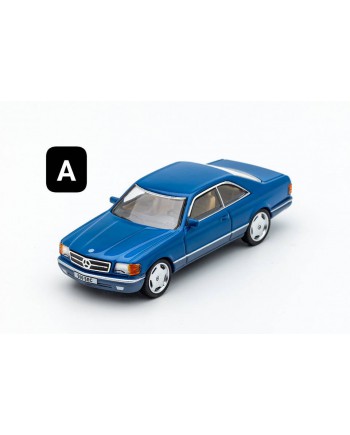(預訂 Pre-order) DCT 1/64 Benz 500SEC (Diecast car model) LL-010-48 Blue LHD