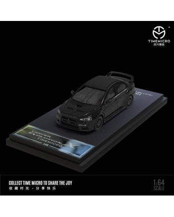 (預訂 Pre-order) TimeMicro 1/64 Lancer EVO X (Diecast car model) 黑色碳蓋-普通版