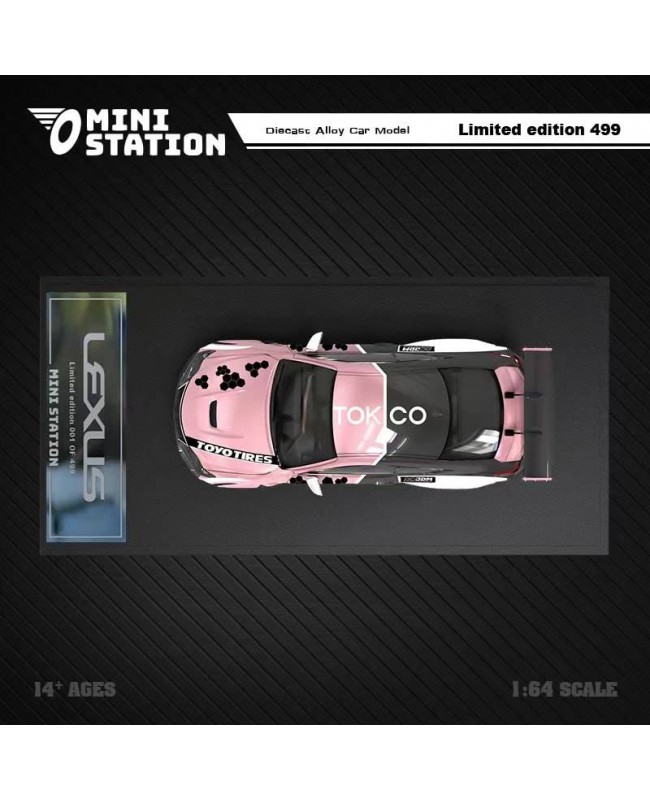 (預訂 Pre-order) Mini Station 1/64 Lexus JDM pink Toyotires (Diecast car model) 普通版