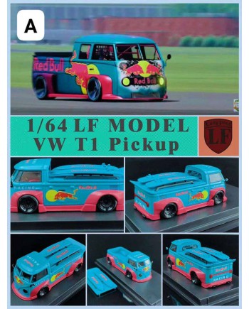(預訂 Pre-order) LF 1/64 VW T1 Pickup (Diecast car model) Red Bull