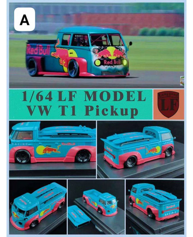 (預訂 Pre-order) LF 1/64 VW T1 Pickup (Diecast car model) Red Bull
