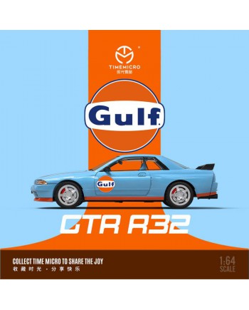 (預訂 Pre-order) TimeMicro 1:64 Nissan GTR32 Gulf (Diecast car model) 普通版 (限量999台)