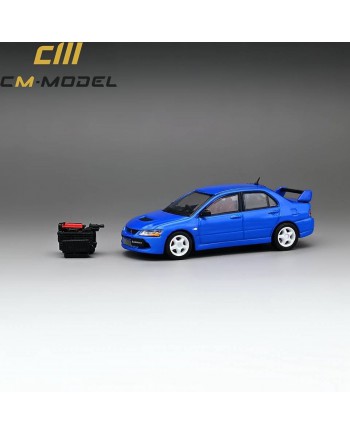 (預訂 Pre-order) CM model 1/64 Mitsubishi Lancer Evo IX blue with engine (Diecast car model)