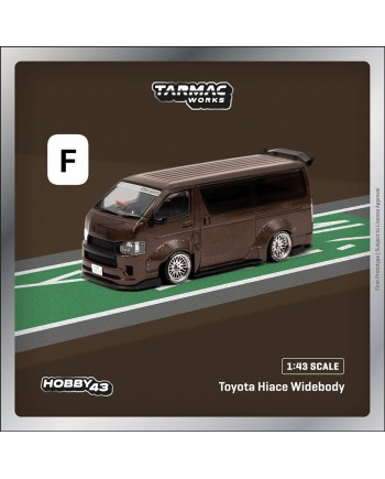 (預訂 Pre-order) Tarmac Works T43-024-BRN 1/43 Toyota Hiace Widebody Brown (Diecast car model)