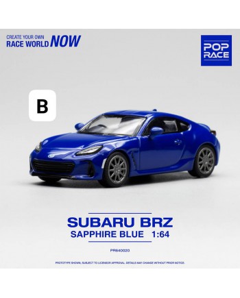 (預訂 Pre-order) POPRACE PR640020 1/64 SUBARU BRZ SAPPHIRE BLUE (Diecast car model)