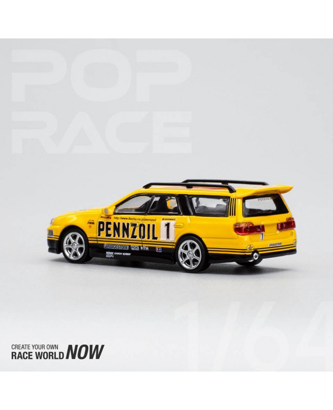 (預訂 Pre-order) POPRACE PR640021 1/64 STAGEA PENNZOIL yellow (Diecast car model)