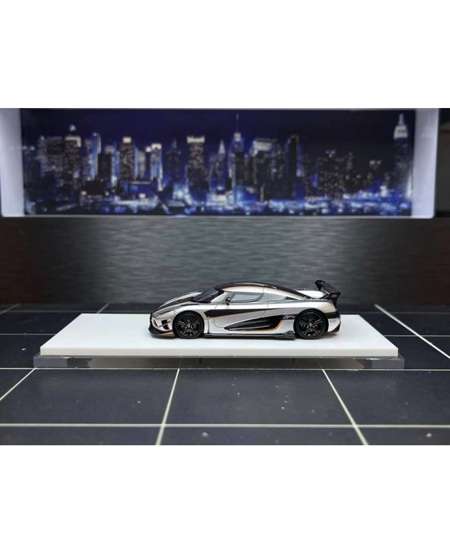 (預訂 Pre-order) XKE-model 1/64 Koniseg Agera RS Silver Carbon Plate (Resin car model) 限量499台