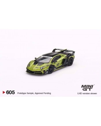 (預訂 Pre-order) MINI GT 1/64 MGT00605-R Lamborghini LB-Silhouette WORKS Aventador GT EVO Lime (Diecast car model)