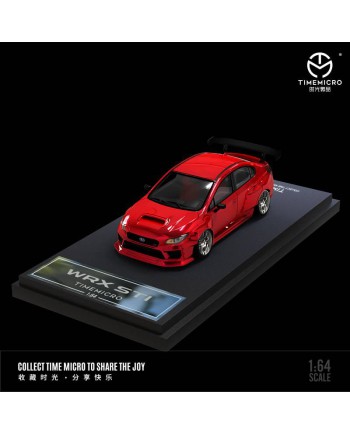 (預訂 Pre-order) TimeMicro 1/64 Subaru WRX STi (Diecast car model) 透明紅普通版