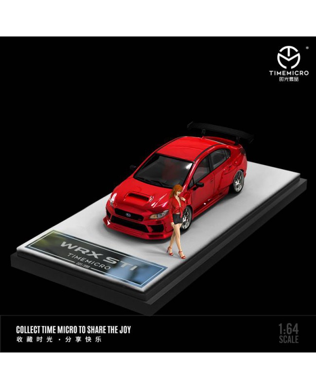 (預訂 Pre-order) TimeMicro 1/64 Subaru WRX STi (Diecast car model) 透明紅人偶版 (限量999台)