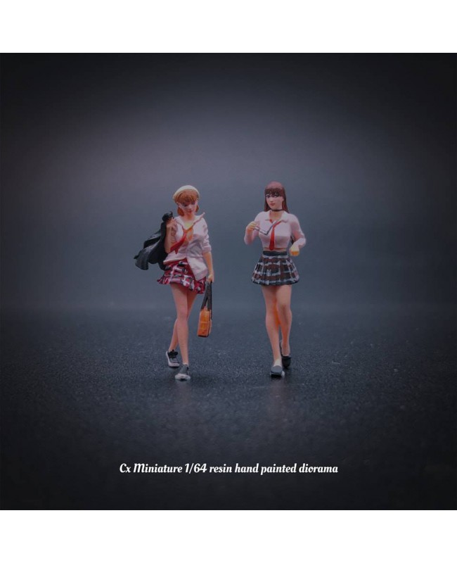 (預訂 Pre-order) Cx Miniature 1/64 JK 裙子女 二人組