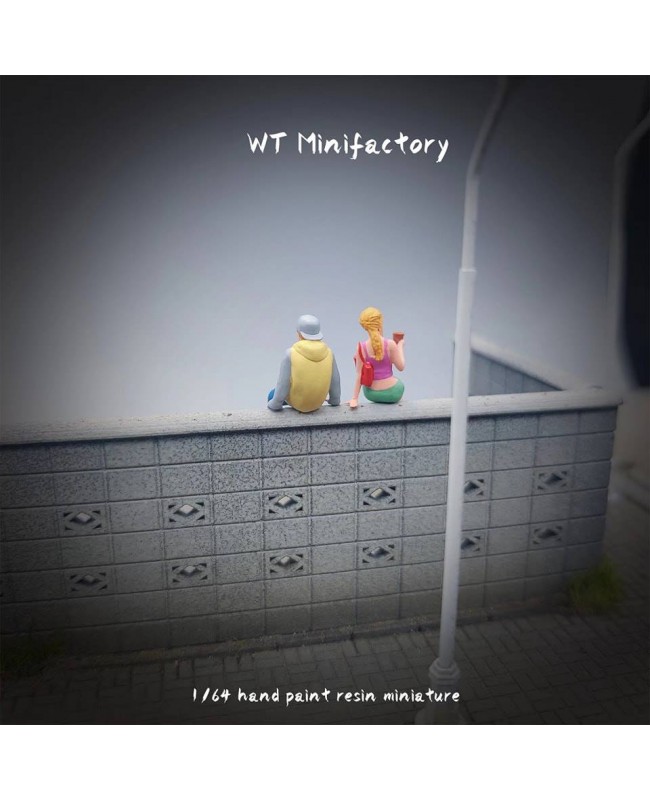 (預訂 Pre-order) WT Minifactory 1/64 坐牆男女 二人組