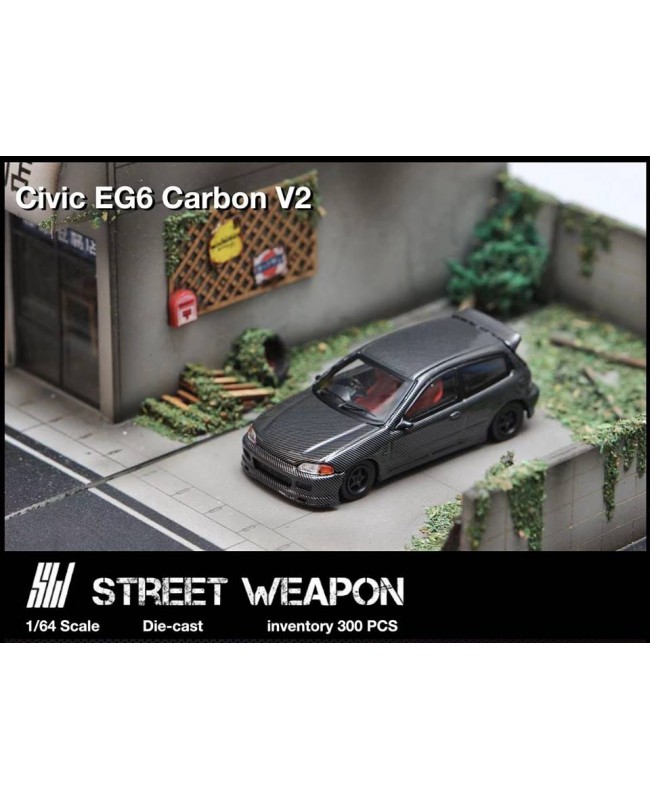 (預訂 Pre-order) Street Weapon 1:64 Honda Civic EG6 (Diecast car model) 限量500台