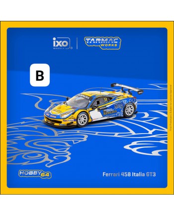 (預訂 Pre-order) TARMAC Works 1:64 Ferrari 458 Italia GT3 T64-074-16GTA12 (Diecast car model)