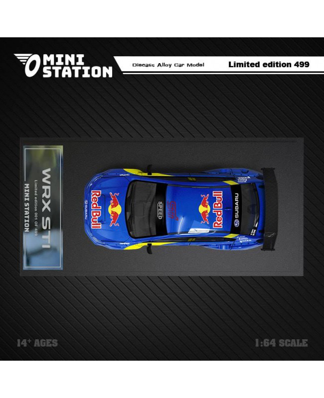 (預訂 Pre-order) Mini Station 1:64 WRX STi  Red Bull rally car livery (Diecast car model) 限量499台 普通版