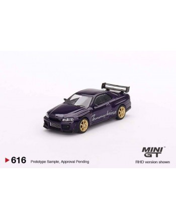 (預訂 Pre-order) MINI GT 1/64 MGT00616-R Nissan Skyline GT-R (R34) Tommykaira R-z Midnight Purple (Diecast car model)