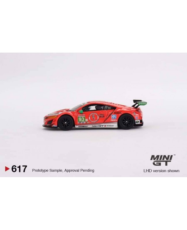 (預訂 Pre-order) MINI GT 1/64 MGT00617-L Acura NSX GT3 EVO22 #93 WTR Racers Edge Motorsports IMSA 2023 Daytona 24Hr. (Diecast car model)