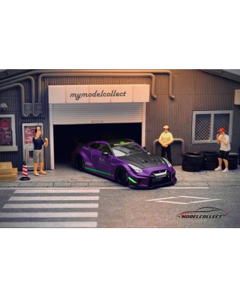 (預訂 Pre-order) Model Collect MC 1:64 GT-R R35 2020 LB Silhouette Works GT 35GT-RR (3.0版本) (Diecast car model) Eva Purple 福音紫