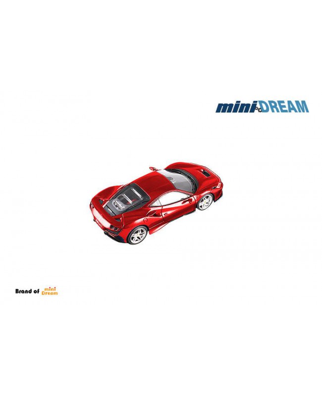 (預訂 Pre-order) MiniDREAM 1/64 Prancing Horse F8 Tributo (Diecast car model) Metallic Red