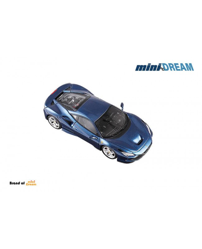 (預訂 Pre-order) MiniDREAM 1/64 Prancing Horse F8 Tributo (Diecast car model) Metallic Blue