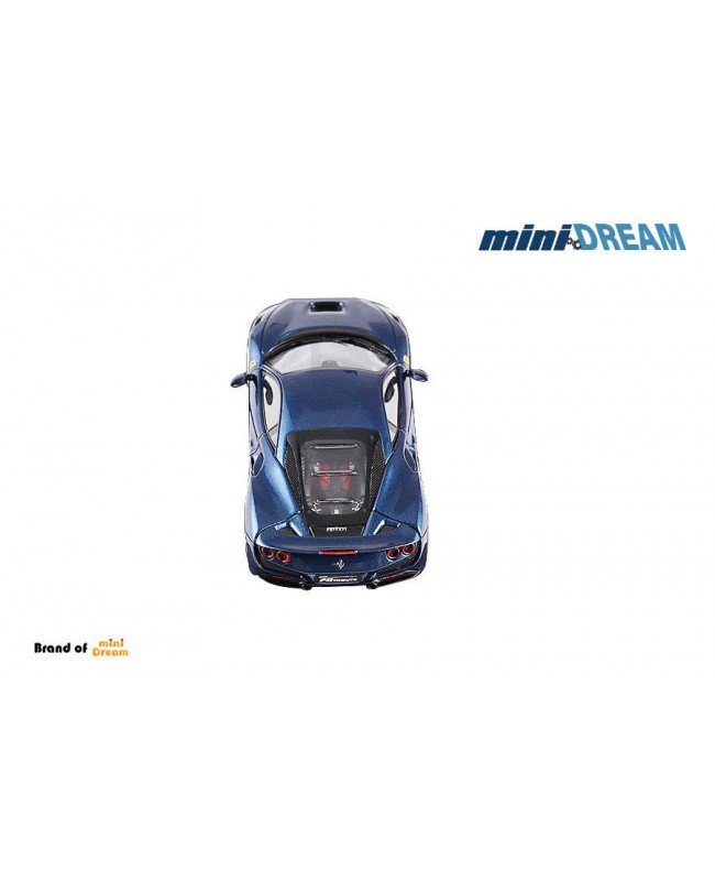(預訂 Pre-order) MiniDREAM 1/64 Prancing Horse F8 Tributo (Diecast car model) Metallic Blue