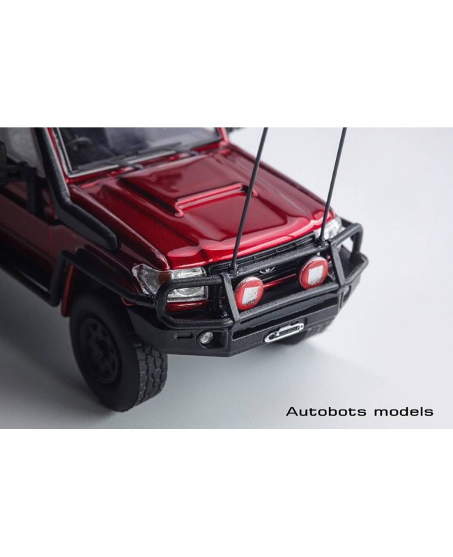 (預訂 Pre-order) Autobots Models 1:64 Land Cruiser  /J70 , LC79 Pickup pickup (Diecast car model) 限量800台 Metallic red
