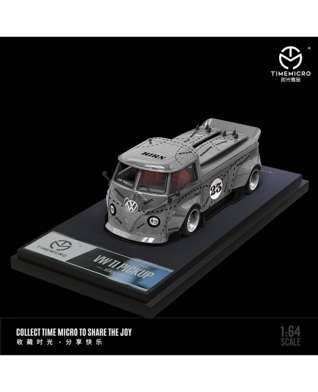(預訂 Pre-order) TimeMicro 1/64 VW T1 PICKUP (Diecast car model) Silver pig 普通版