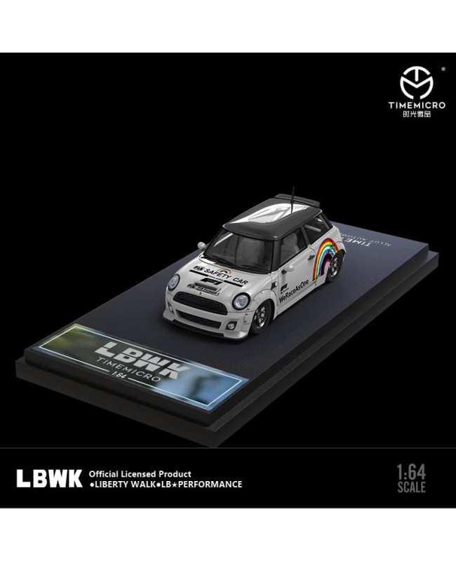 (預訂 Pre-order) TimeMicro1:64 LBWK BMW MINI COOPER Safety car (Diecast car model) 彩虹安全車 普通版
