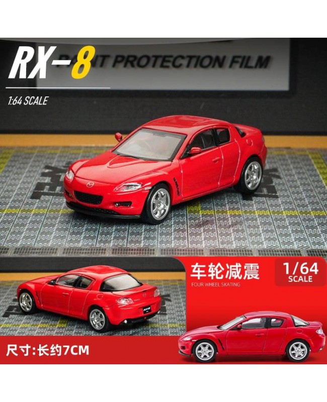 (預訂 Pre-order) Unique Model UM 1:64 RX-8 (Diecast car model) 紅色
