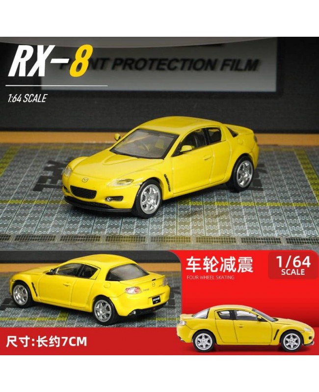 (預訂 Pre-order) Unique Model UM 1:64 RX-8 (Diecast car model) 黃色