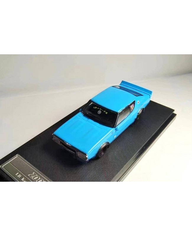 (預訂 Pre-order) Zoom 1:64 Skyline GT-R  KPGC110 Kenmary Works LB (Diecast car model) 限量399台 Bady Blue 嬰兒藍