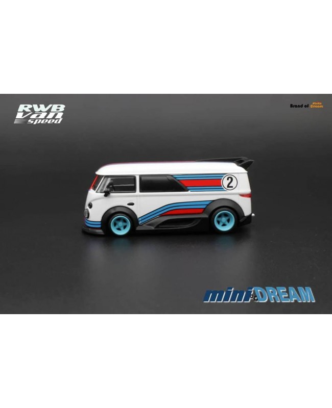 (預訂 Pre-order) miniDREAM 1:64 VW T1 RWB Van Speed (Diecast car model) 限量399台 Martini