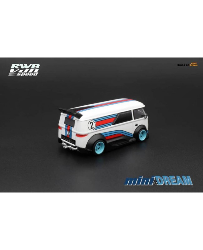 (預訂 Pre-order) miniDREAM 1:64 VW T1 RWB Van Speed (Diecast car model) 限量399台 Martini
