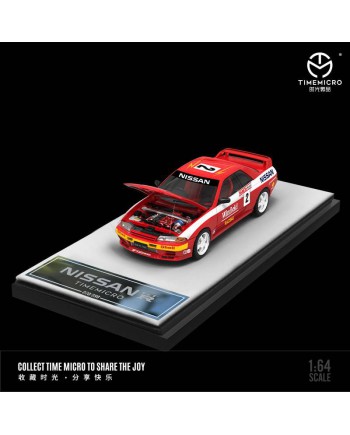 (預訂 Pre-order) TimeMicro 1/64 Nissan Gtr32 Bathurst 1000 racing (Diecast car model) 限量999台 Red #2 普通版