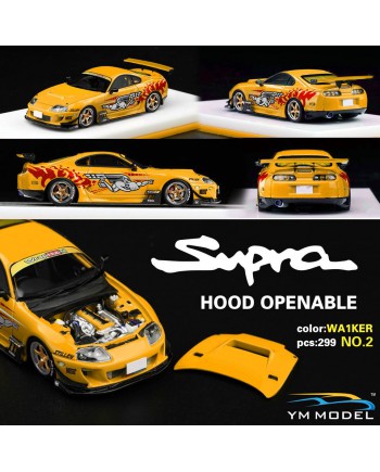 (預訂 Pre-order) YM Model 1/64 Supra jza80 Metallic yellow (Resin car model) 限量299台