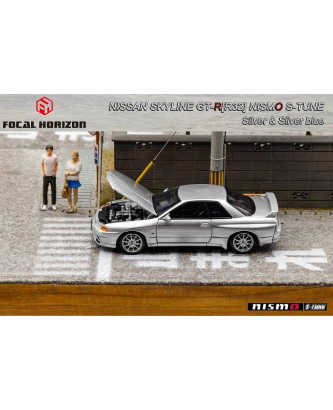 (預訂 Pre-order) Focal Horizon FH 1:64 Skyline GT-R R32 Nismo S-Tune (Diecast car model) 限量999台 Metallic Silver 金屬銀