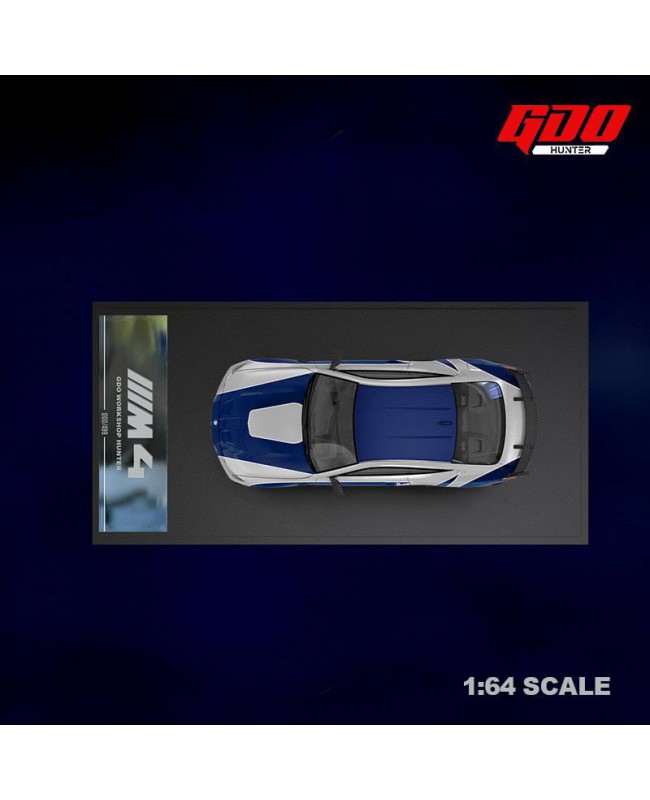 (預訂 Pre-order) TimeMicro X GDO 1/64  BMW THE M4 Superb blue livery (Diecast car model)