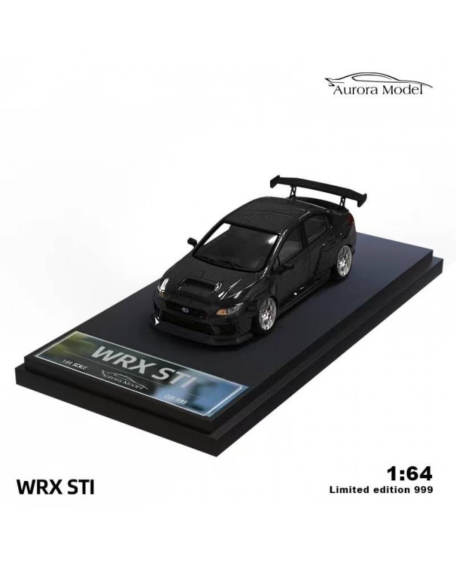 (預訂 Pre-order) AuroraModel  AM 1/64 Subaru WRX STI Full carbon limited edition (Diecast car model) 限量999台