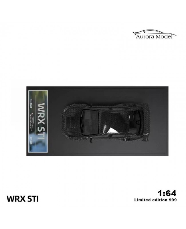 (預訂 Pre-order) AuroraModel  AM 1/64 Subaru WRX STI Full carbon limited edition (Diecast car model) 限量999台