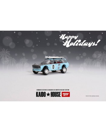 (預訂 Pre-order) Kaido House + MINIGT Datsun KAIDO 510 Wagon Kaido GT Surf Safari RS Winter Spec KHMG092 (Diecast car model)