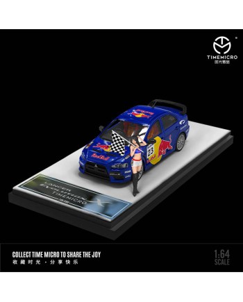 (預訂 Pre-order) TimeMicro 1/64 Lancer EVO X (Diecast car model) Red Bull 人偶版