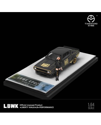 (預訂 Pre-order) TimeMicro 1/64 LBWK Nissan KPGC110 (Diecast car model) 黑色73號 人偶版 (限量999臺)