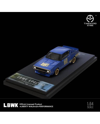 (預訂 Pre-order) TimeMicro 1/64 LBWK Nissan KPGC110 (Diecast car model) 藍色73號 普通版
