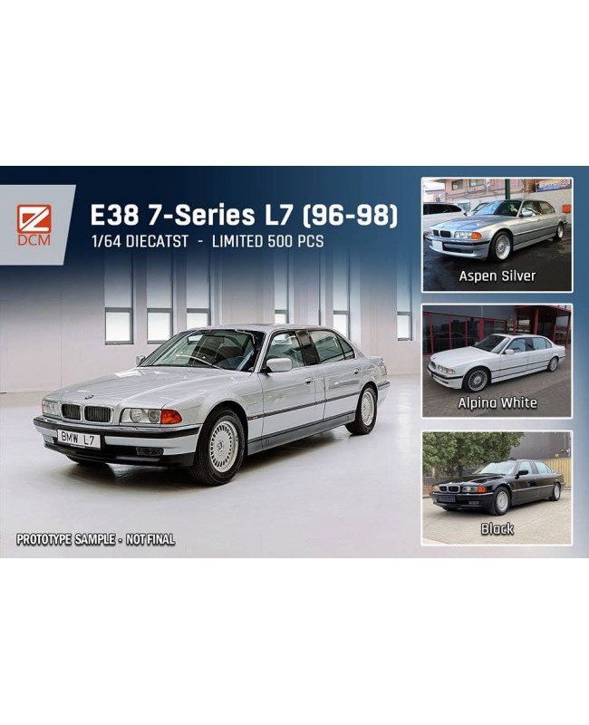 (預訂 Pre-order) DCM 1/64 BMW E38 7-Series (Diecast car model) 限量500台 白色/前期