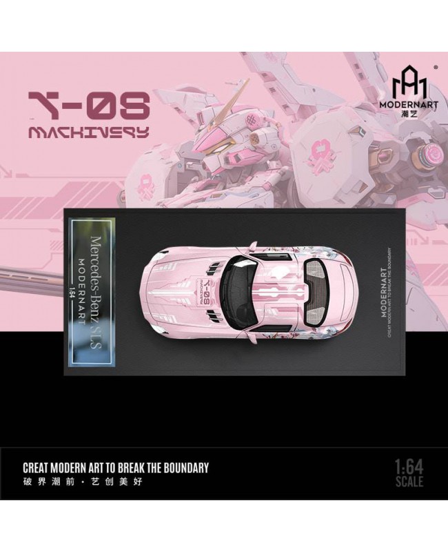 (預訂 Pre-order) ModernArt 1:64 Mercedes-Benz SLS mecha livery simulation (Diecast car model) 粉裝機甲 普通版
