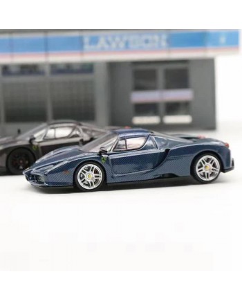 (預訂 Pre-order) BSC 1/64 Ferrari Enzo 全碳版 (Diecast car model) 限量299台 碳纖藍色銀輪轂