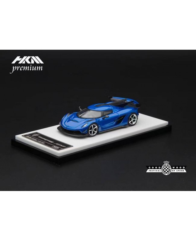 (預訂 Pre-order) HKM Premium 1:64 Jesko Attack (Diecast car model) Goodwood Festival of Speed 2023 - Metallic Blue 限量999台
