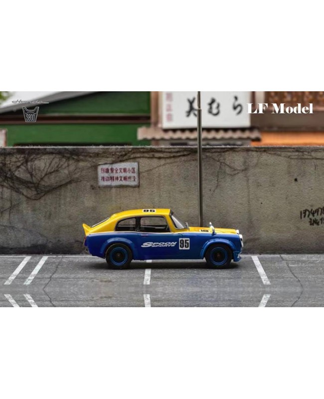 (預訂 Pre-order) LF Model 1:64 S800 Coupe Outlaw Spoon #95 (Diecast car model) 限量499台 上黃下藍