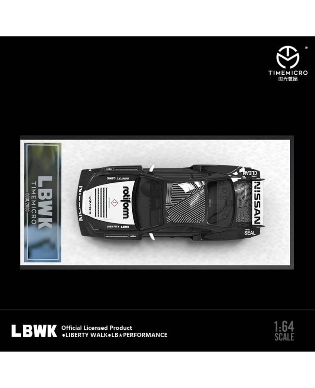 (預訂 Pre-order) TimeMicro 1:64 LBWK S15 Open Cover Version Black Latte Livery (Diecast car model) 限量2000台 普通版