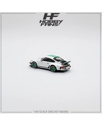 (預訂 Pre-order) HobbyFans 1/64 (Diecast car model) White green pattern-04WH